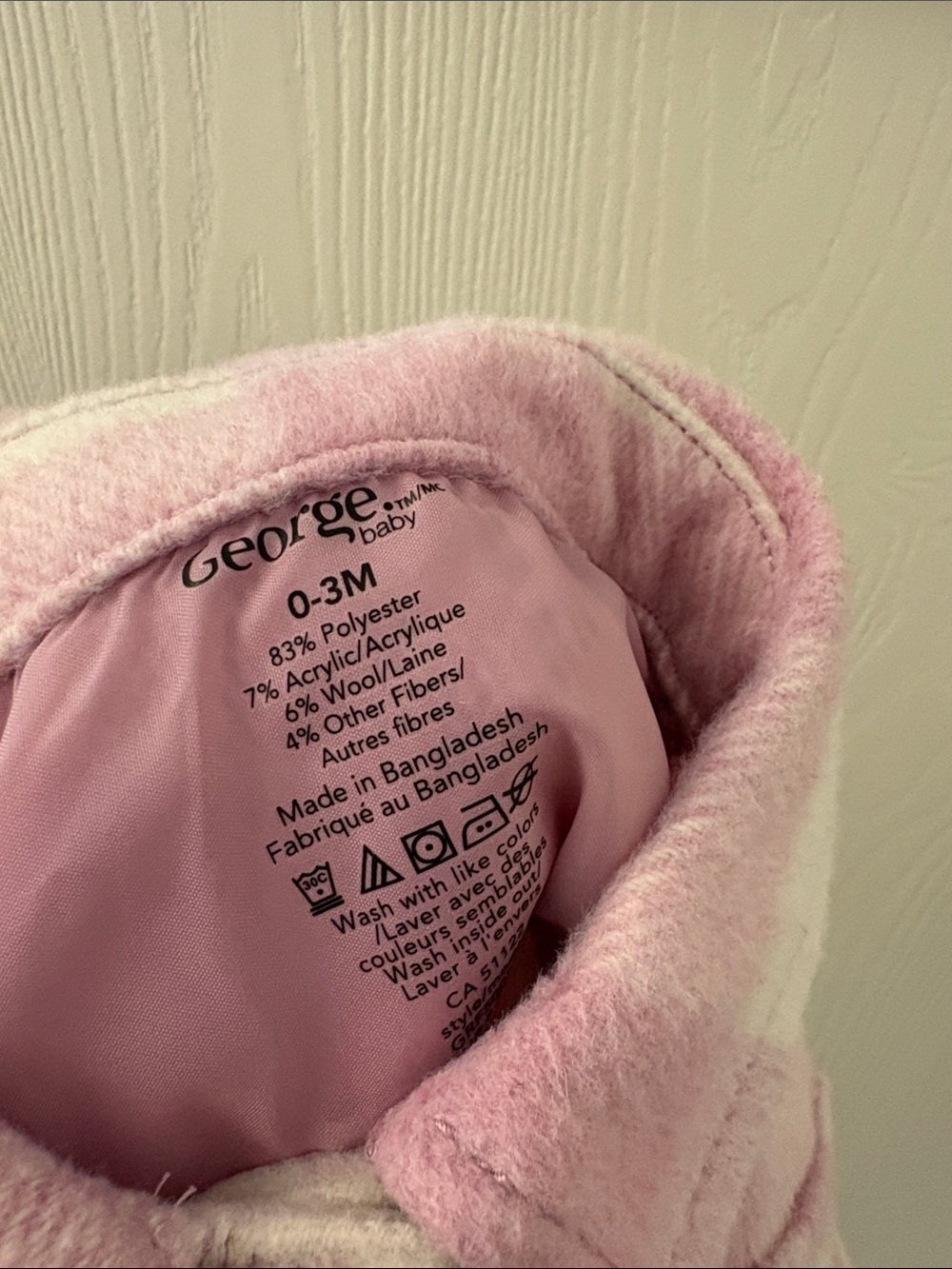 George Baby Jacket 0-3 months - Picture 2 of 5